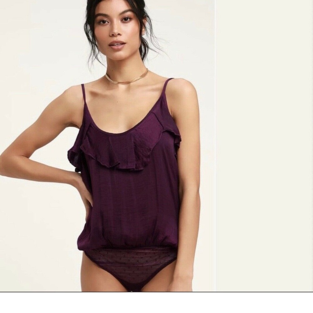 Free people silk bodysuit